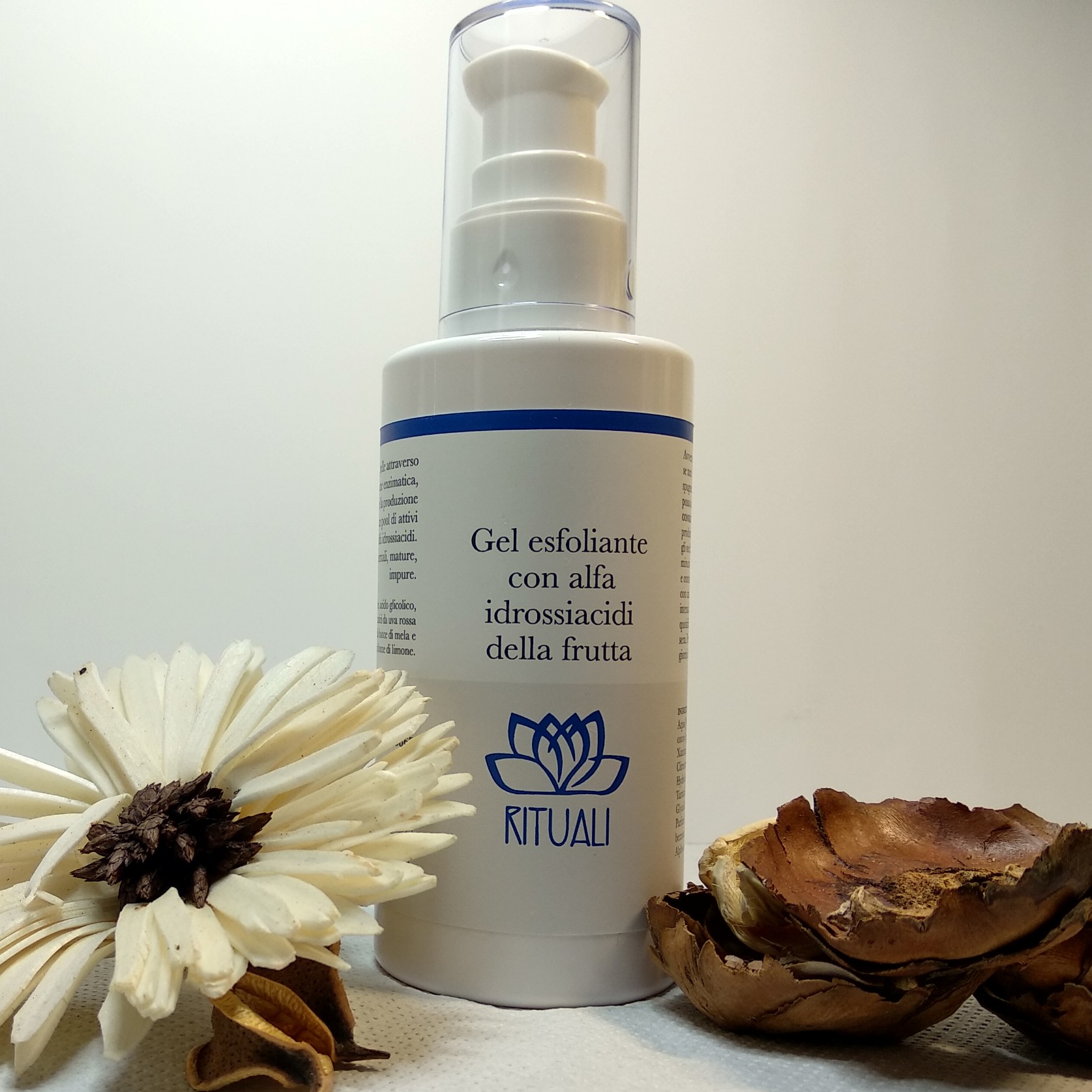 Gel esfoliante della linea Rituali