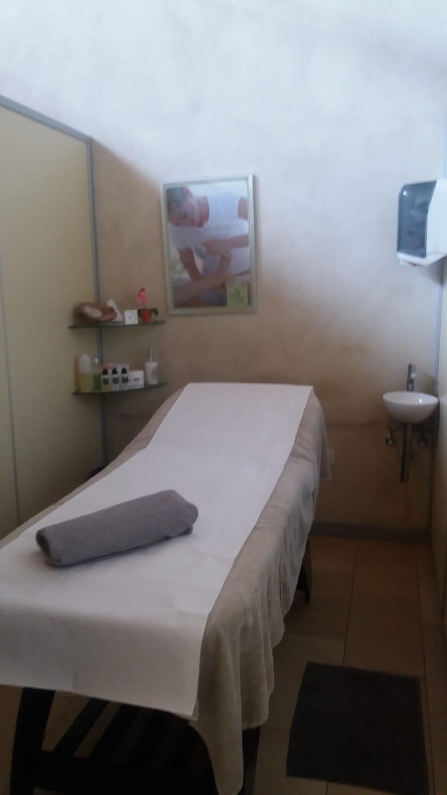 Cabina trattamento preparata
